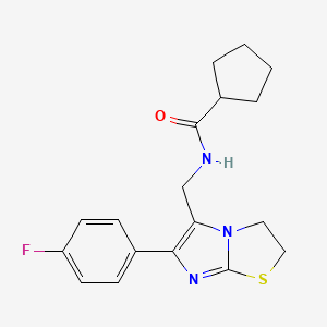 N-((6-(4-fluorophenyl)-2,3-dihydroimidazo[2,1-b]th