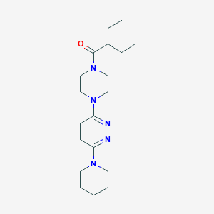 2-Ethyl-1-{4-[6-(piperidin-1-YL)pyridazin-3-YL]piperazin-1-YL}butan-1-one