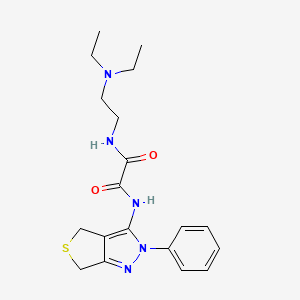 N1-(2-(diethylamino)ethyl)-N2-(2-phenyl-4,6-dihydro-2H-thieno[3,4-c]pyrazol-3-yl)oxalamide