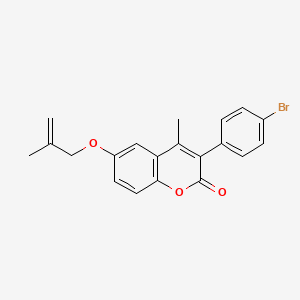 3-(4-bromophenyl)-4-methyl-6-[(2-methylprop-2-en-1-yl)oxy]-2H-chromen-2-one