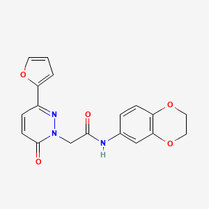 N-(2,3-dihydro-1,4-benzodioxin-6-yl)-2-[3-(furan-2-yl)-6-oxopyridazin-1(6H)-yl]acetamide