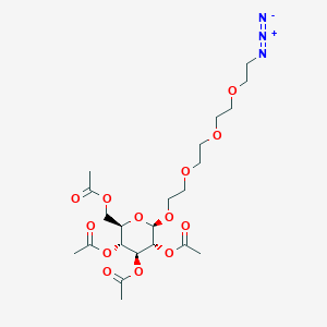 [(2R,3R,4S,5R,6R)-3,4,5-Triacetyloxy-6-[2-[2-[2-(2-azidoethoxy)ethoxy]ethoxy]ethoxy]oxan-2-yl]methyl acetate