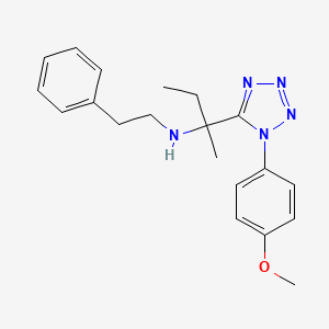 2-[1-(4-methoxyphenyl)-1H-tetrazol-5-yl]-N-(2-phenylethyl)butan-2-amine