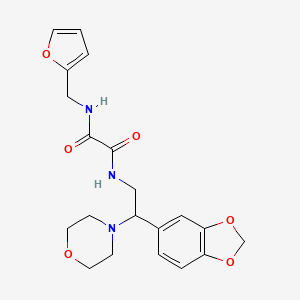 N1-(2-(benzo[d][1,3]dioxol-5-yl)-2-morpholinoethyl)-N2-(furan-2-ylmethyl)oxalamide