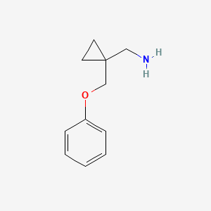 1-[1-(Phenoxymethyl)cyclopropyl]methanamine