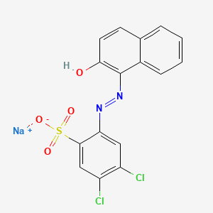 molecular formula C16H9Cl2N2NaO4S B1497095 Sodium 4,5-dichloro-2-((2-hydroxy-1-naphthyl)azo)benzenesulphonate CAS No. 5850-81-7