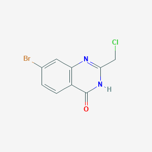 molecular formula C9H6BrClN2O B1497117 7-溴-2-(氯甲基)喹唑啉-4(3H)-酮 CAS No. 573681-17-1