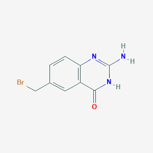 2-Amino-6-(bromomethyl)-4-hydroxyquinazoline