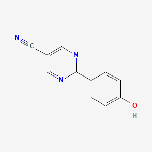 molecular formula C11H7N3O B1497128 2-(4-Hydroxyphenyl)pyrimidine-5-carbonitrile CAS No. 77017-54-0