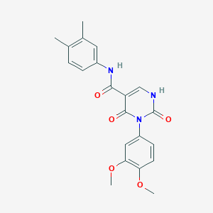 3-(3,4-dimethoxyphenyl)-N-(3,4-dimethylphenyl)-2,4-dioxo-1,2,3,4-tetrahydropyrimidine-5-carboxamide