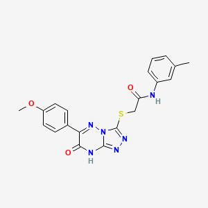 2-{[6-(4-methoxyphenyl)-7-oxo-7,8-dihydro[1,2,4]triazolo[4,3-b][1,2,4]triazin-3-yl]sulfanyl}-N-(3-methylphenyl)acetamide