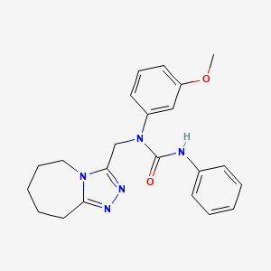 1-(3-methoxyphenyl)-3-phenyl-1-(6,7,8,9-tetrahydro-5H-[1,2,4]triazolo[4,3-a]azepin-3-ylmethyl)urea