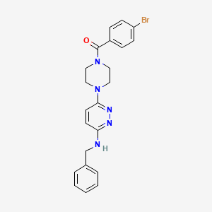 molecular formula C22H22BrN5O B14971372 N-benzyl-6-[4-(4-bromobenzoyl)piperazin-1-yl]pyridazin-3-amine 