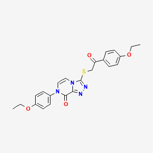 7-(4-ethoxyphenyl)-3-{[2-(4-ethoxyphenyl)-2-oxoethyl]thio}[1,2,4]triazolo[4,3-a]pyrazin-8(7H)-one