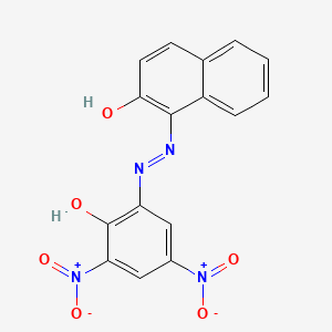 molecular formula C16H10N4O6 B1497140 2-Naphthalenol, 1-[(2-hydroxy-3,5-dinitrophenyl)azo]- CAS No. 4998-82-7