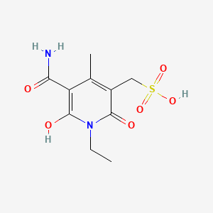 (5-Carbamoyl-1-ethyl-2-hydroxy-4-methyl-6-oxo-1,6-dihydropyridin-3-yl)methanesulfonic acid