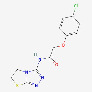 2-(4-chlorophenoxy)-N-(5,6-dihydro[1,3]thiazolo[2,3-c][1,2,4]triazol-3-yl)acetamide