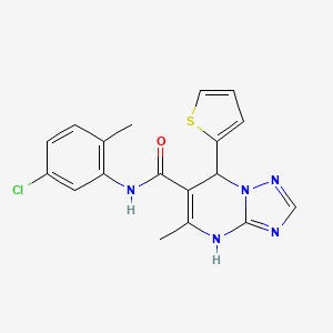 N-(5-chloro-2-methylphenyl)-5-methyl-7-(thiophen-2-yl)-4,7-dihydro[1,2,4]triazolo[1,5-a]pyrimidine-6-carboxamide