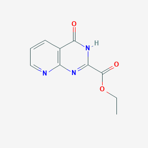molecular formula C10H9N3O3 B1497152 Ethyl 4-oxo-3,4-dihydropyrido[2,3-d]pyrimidine-2-carboxylate CAS No. 55149-36-5