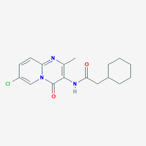 N-(7-chloro-2-methyl-4-oxo-4H-pyrido[1,2-a]pyrimidin-3-yl)-2-cyclohexylacetamide