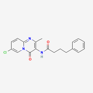 molecular formula C19H18ClN3O2 B14971523 N-{7-Chloro-2-methyl-4-oxo-4H-pyrido[1,2-A]pyrimidin-3-YL}-4-phenylbutanamide 