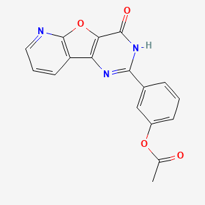 3-(4-Oxo-3,4-dihydropyrido[3',2':4,5]furo[3,2-d]pyrimidin-2-yl)phenyl acetate