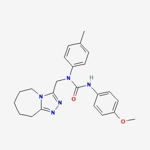 3-(4-methoxyphenyl)-1-(4-methylphenyl)-1-(6,7,8,9-tetrahydro-5H-[1,2,4]triazolo[4,3-a]azepin-3-ylmethyl)urea