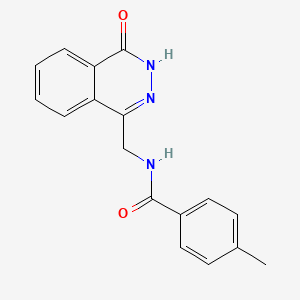 4-methyl-N-[(4-oxo-3,4-dihydrophthalazin-1-yl)methyl]benzamide