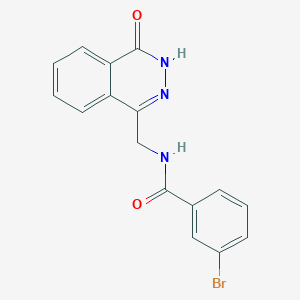 3-bromo-N-[(4-oxo-3,4-dihydrophthalazin-1-yl)methyl]benzamide