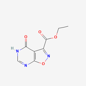 molecular formula C8H7N3O4 B1497157 Ethyl 4-oxo-4,5-dihydroisoxazolo[5,4-d]pyrimidine-3-carboxylate CAS No. 931738-63-5