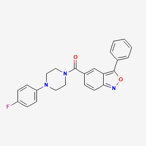 5-[4-(4-Fluorophenyl)piperazine-1-carbonyl]-3-phenyl-2,1-benzoxazole