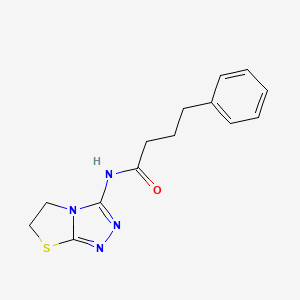 N-(5,6-dihydrothiazolo[2,3-c][1,2,4]triazol-3-yl)-4-phenylbutanamide