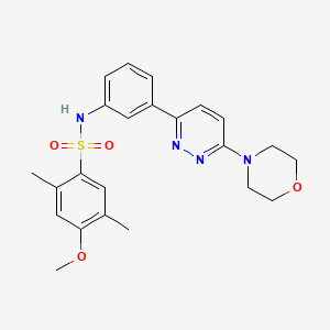 4-methoxy-2,5-dimethyl-N-(3-(6-morpholinopyridazin-3-yl)phenyl)benzenesulfonamide