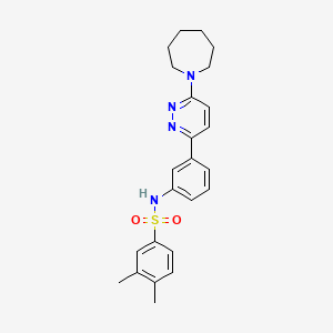 N-(3-(6-(azepan-1-yl)pyridazin-3-yl)phenyl)-3,4-dimethylbenzenesulfonamide