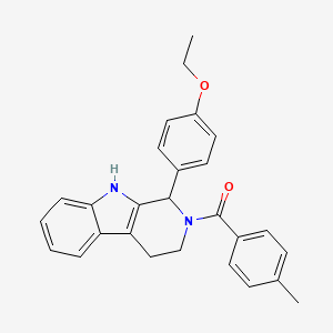 [1-(4-ethoxyphenyl)-1,3,4,9-tetrahydro-2H-beta-carbolin-2-yl](4-methylphenyl)methanone