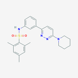 2,4,6-trimethyl-N-(3-(6-(piperidin-1-yl)pyridazin-3-yl)phenyl)benzenesulfonamide