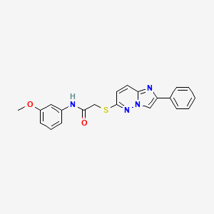 N-(3-methoxyphenyl)-2-((2-phenylimidazo[1,2-b]pyridazin-6-yl)thio)acetamide