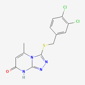 3-((3,4-dichlorobenzyl)thio)-5-methyl-[1,2,4]triazolo[4,3-a]pyrimidin-7(8H)-one