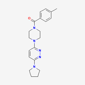 (4-(6-(Pyrrolidin-1-yl)pyridazin-3-yl)piperazin-1-yl)(p-tolyl)methanone