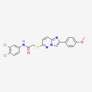 N-(3,4-dichlorophenyl)-2-((2-(4-methoxyphenyl)imidazo[1,2-b]pyridazin-6-yl)thio)acetamide