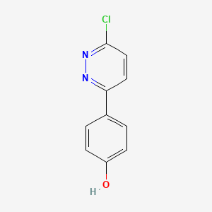 molecular formula C10H7ClN2O B1497176 3-Chloro-6-(4-hydroxyphenyl)pyridazine CAS No. 99708-46-0