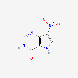molecular formula C6H4N4O3 B1497177 7-硝基-3H-吡咯并[3,2-d]嘧啶-4(5H)-酮 CAS No. 93587-26-9