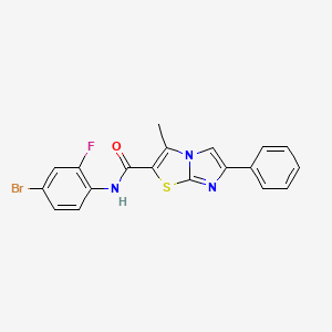 N-(4-bromo-2-fluorophenyl)-3-methyl-6-phenylimidazo[2,1-b][1,3]thiazole-2-carboxamide