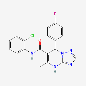 N-(2-chlorophenyl)-7-(4-fluorophenyl)-5-methyl-4,7-dihydro[1,2,4]triazolo[1,5-a]pyrimidine-6-carboxamide