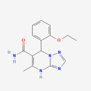 molecular formula C15H17N5O2 B14971791 7-(2-Ethoxyphenyl)-5-methyl-4,7-dihydro[1,2,4]triazolo[1,5-a]pyrimidine-6-carboxamide 