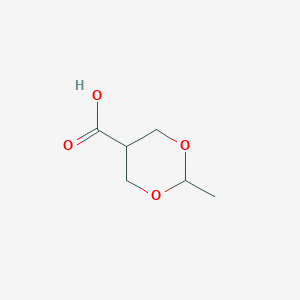 molecular formula C6H10O4 B149718 2-甲基-1,3-二氧六环-5-甲酸 CAS No. 138943-97-2