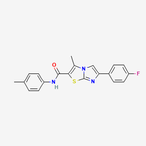 6-(4-fluorophenyl)-3-methyl-N-(4-methylphenyl)imidazo[2,1-b][1,3]thiazole-2-carboxamide