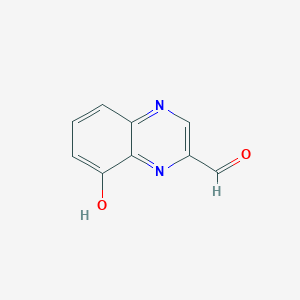 molecular formula C9H6N2O2 B1497186 8-Hydroxyquinoxaline-2-carbaldehyde 