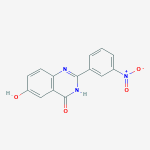 molecular formula C14H9N3O4 B1497188 6-Hydroxy-2-(3-nitrophenyl)quinazolin-4(3H)-one CAS No. 371946-32-6