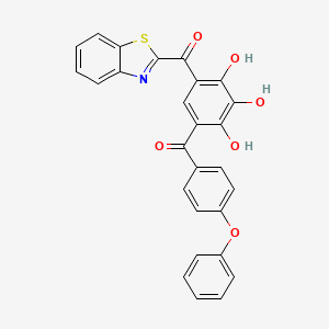 Benzo[d]thiazol-2-yl(2,3,4-trihydroxy-5-(4-phenoxybenzoyl)phenyl)methanone